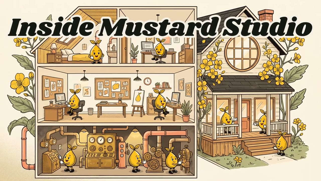 Inside Mustard Studio: poster frame.