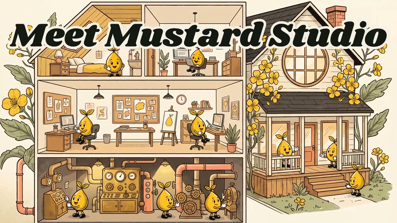Meet Mustard Studio: poster frame.